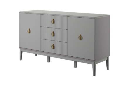 Комод 2 двери, 3 ящика Фарго, Антрацит 